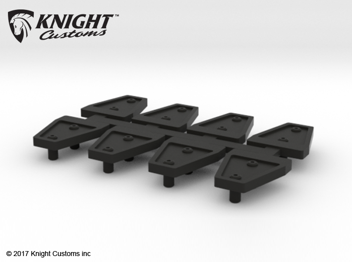 KNIGHT Customs AJ10007 Door Hinge Shields for scx10 JK