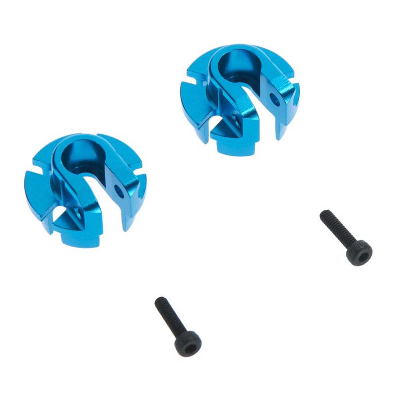 Axial Aluminum Shock Spring Retainer - 12mm (Blue) (2pcs) AX31431