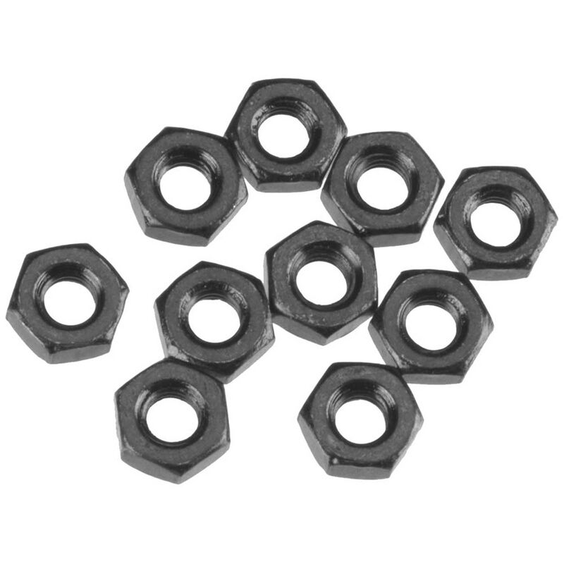 AXIAL M3 Thin Hex Nut (Black) (10pcs) AXA1040