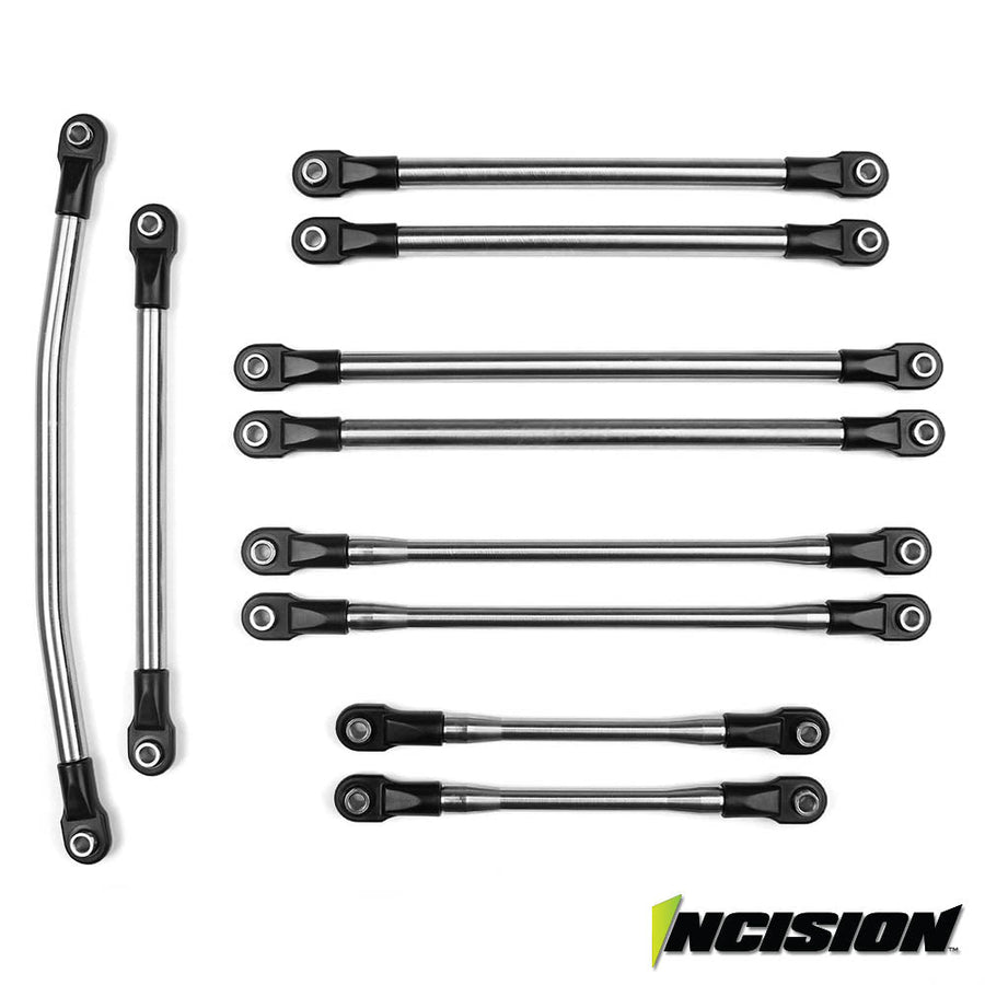 Vanquish Products Incision SCX10-II 12.0 1/4 Stainless Steel 10pc Link Kit