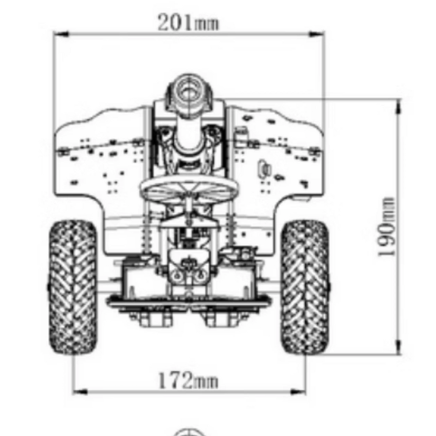 Cross RC Crorssrc Limited Edition 1:12 D20 towed howitzer model