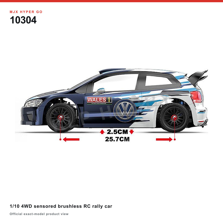 MJX Hyper Go 10304 1/10 4WD Sensored Brushless RC Rally Car