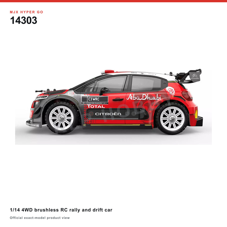 MJX Hyper Go 14303 1/14 4WD Brushless RC Rally and Drift Car
