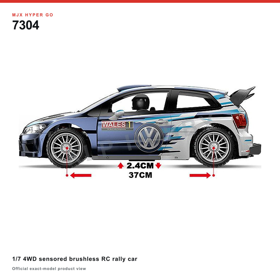 MJX Hyper Go 7304 1/7 4WD Brushless RC Rally Car