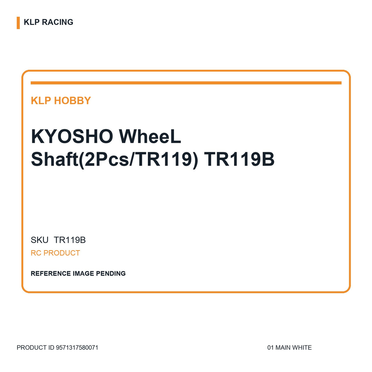 KYOSHO WheeL Shaft(2Pcs/TR119) TR119B 01 main white