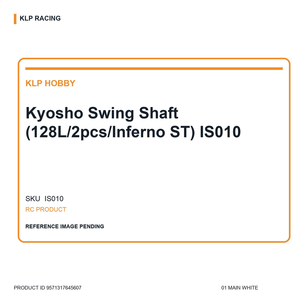 Kyosho Swing Shaft (128L/2pcs/Inferno ST) IS010 01 main white
