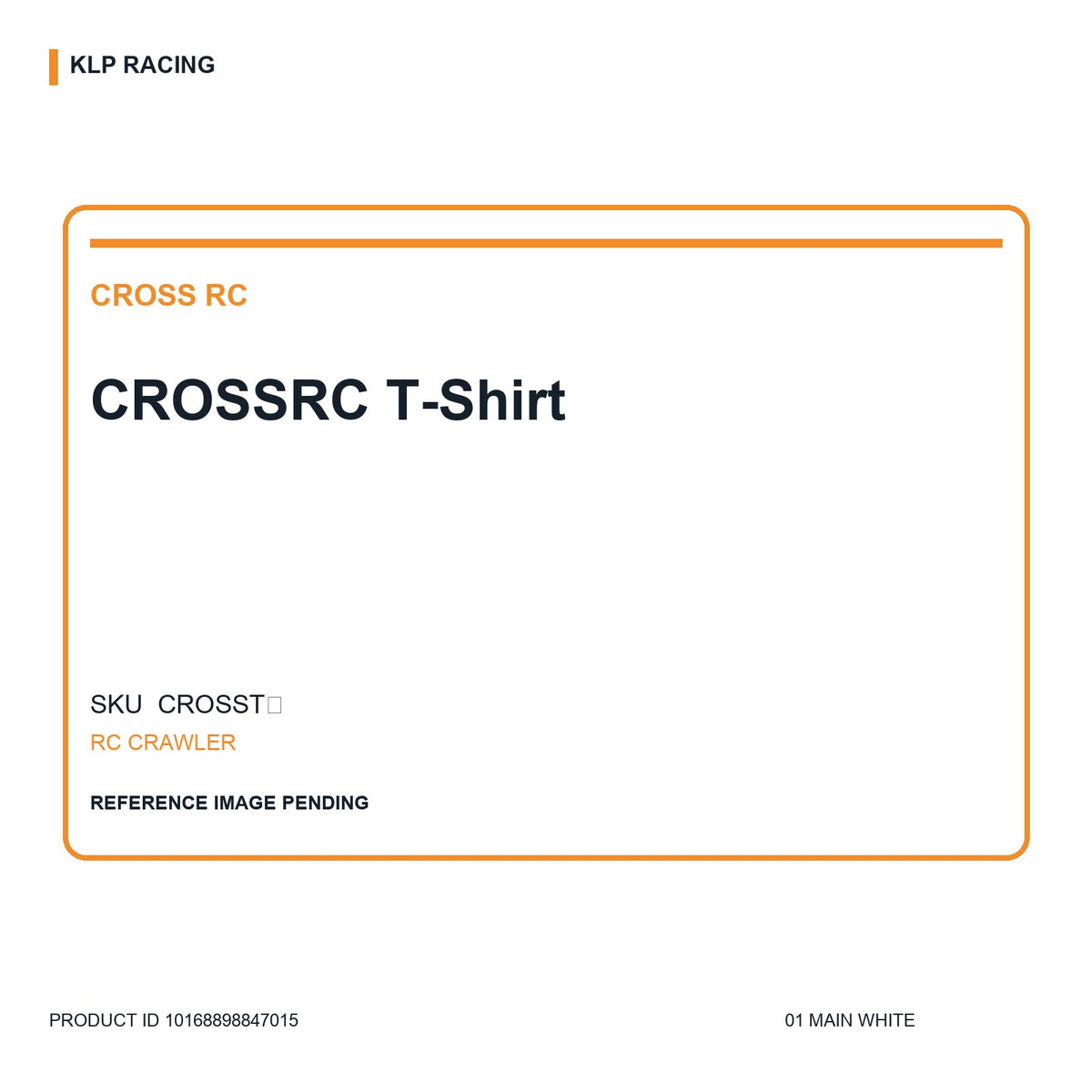 CROSSRC T-Shirt 01 main white