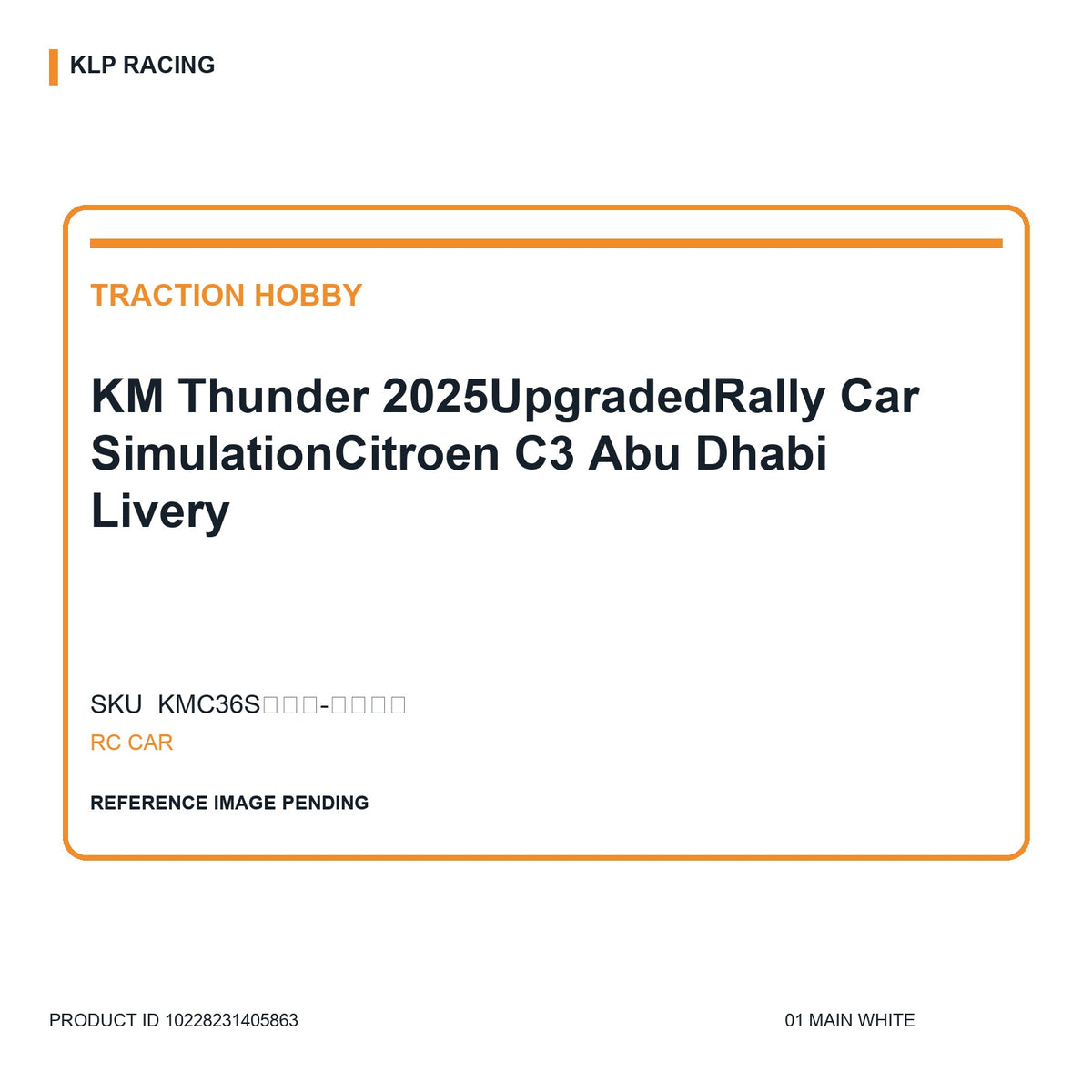 KM Thunder 2025UpgradedRally Car SimulationCitroen C3 Abu Dhabi Livery 01 main white