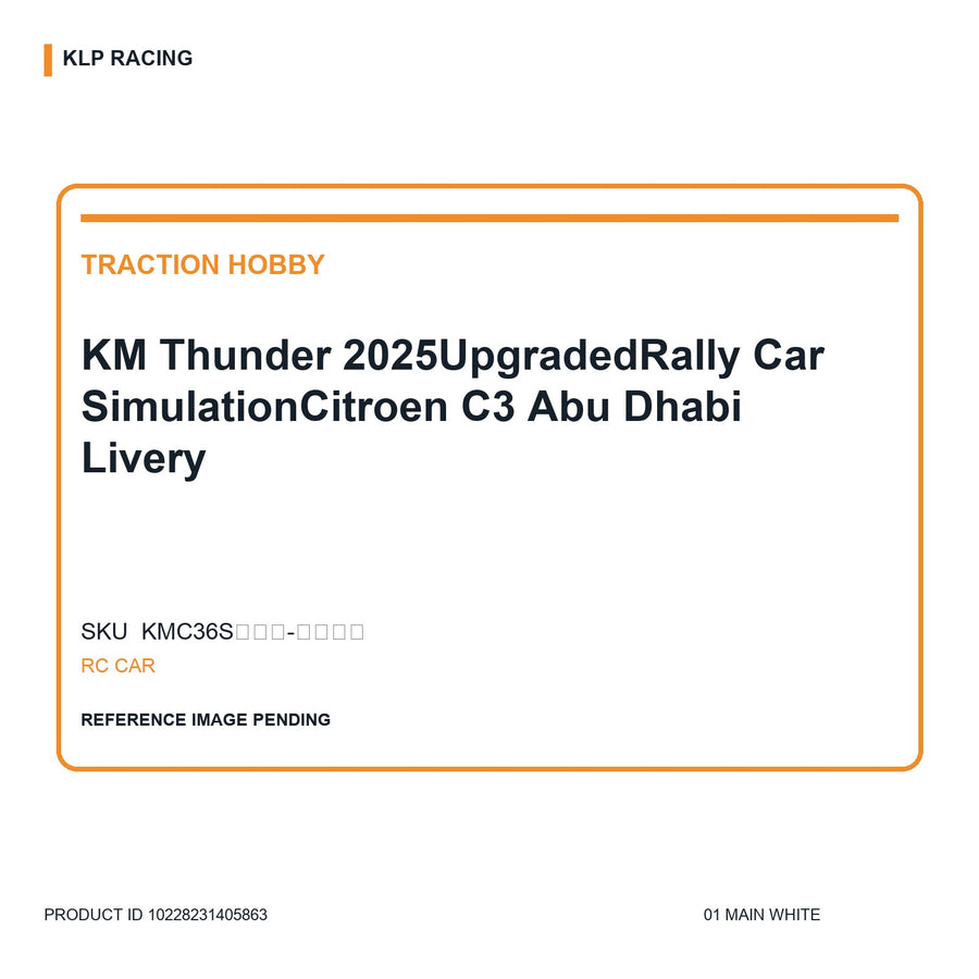 KM Thunder 2025UpgradedRally Car SimulationCitroen C3 Abu Dhabi Livery