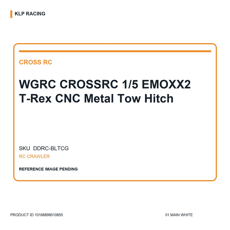 WGRC CROSSRC 1/5 EMOXX2 T-Rex CNC Metal Tow Hitch