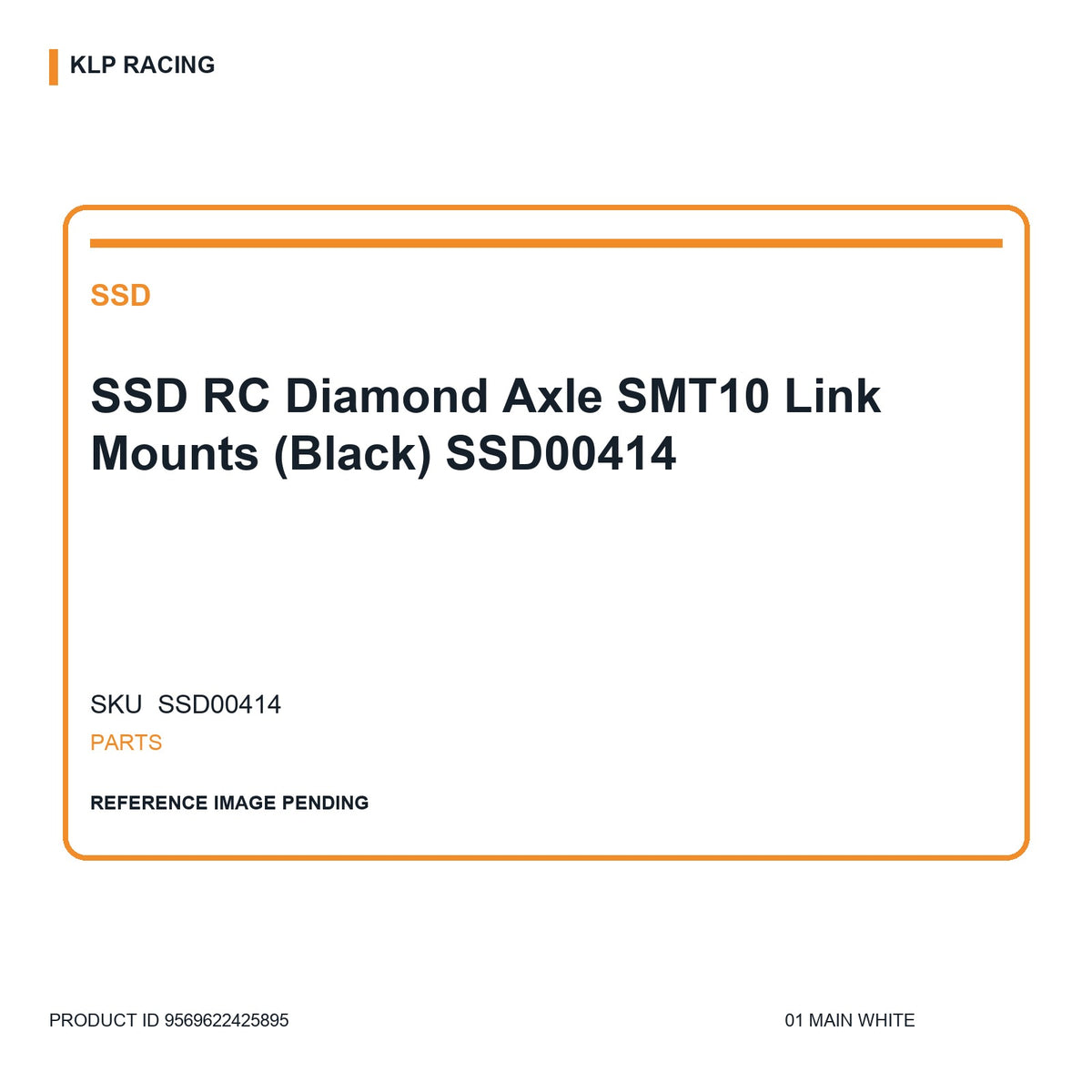 SSD RC Diamond Axle SMT10 Link Mounts (Black) SSD00414 01 main white