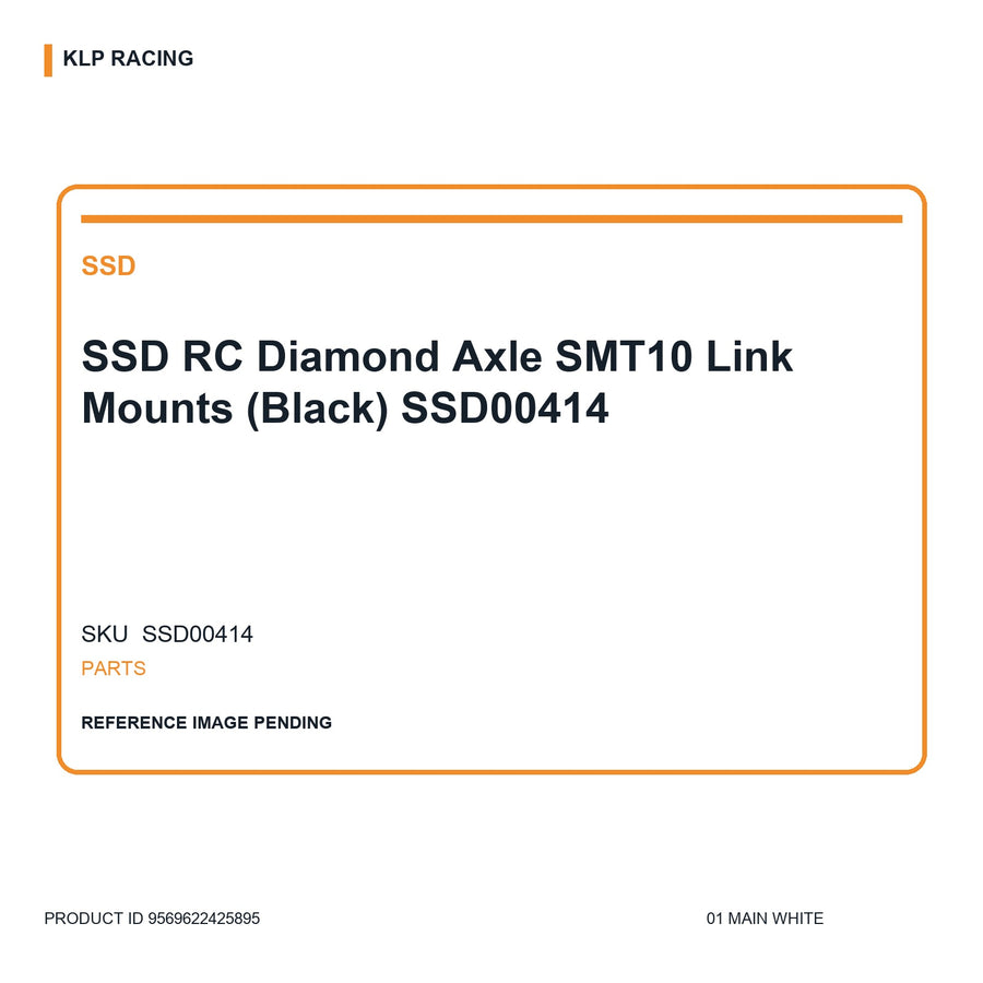 SSD RC Diamond Axle SMT10 Link Mounts (Black) SSD00414