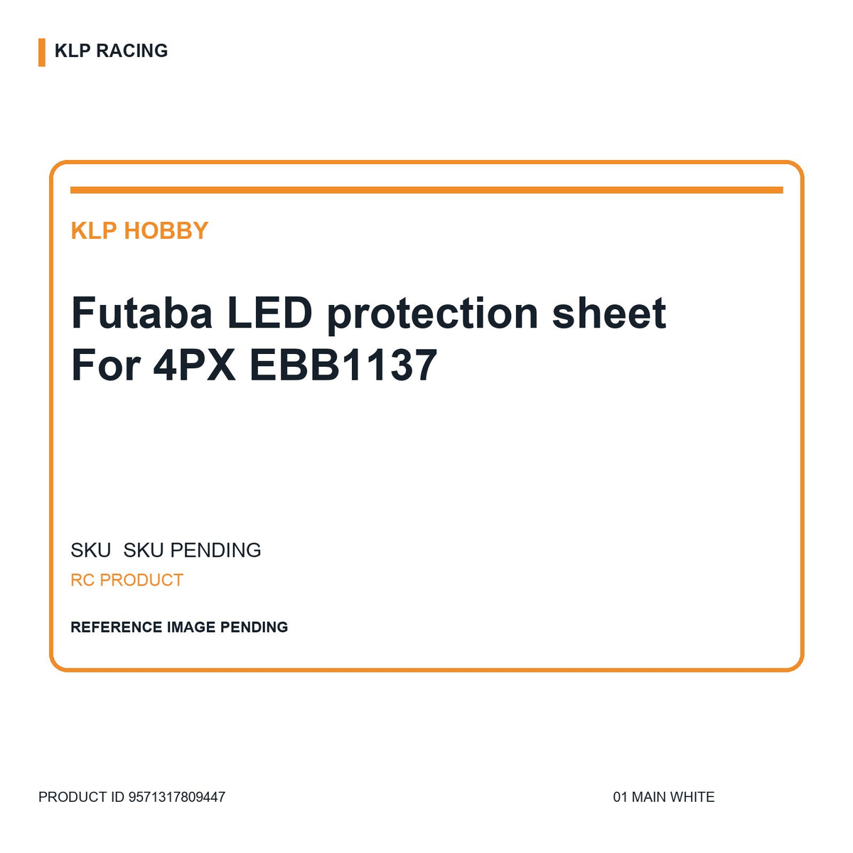 Futaba LED protection sheet For 4PX EBB1137 01 main white
