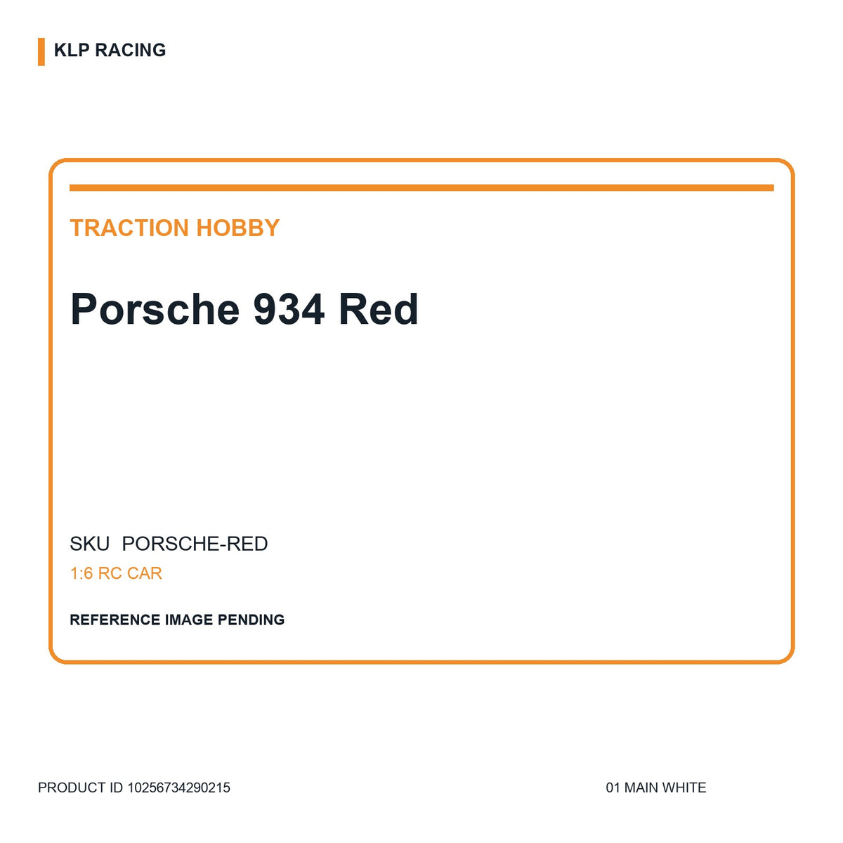 Porsche 934 Red 01 main white
