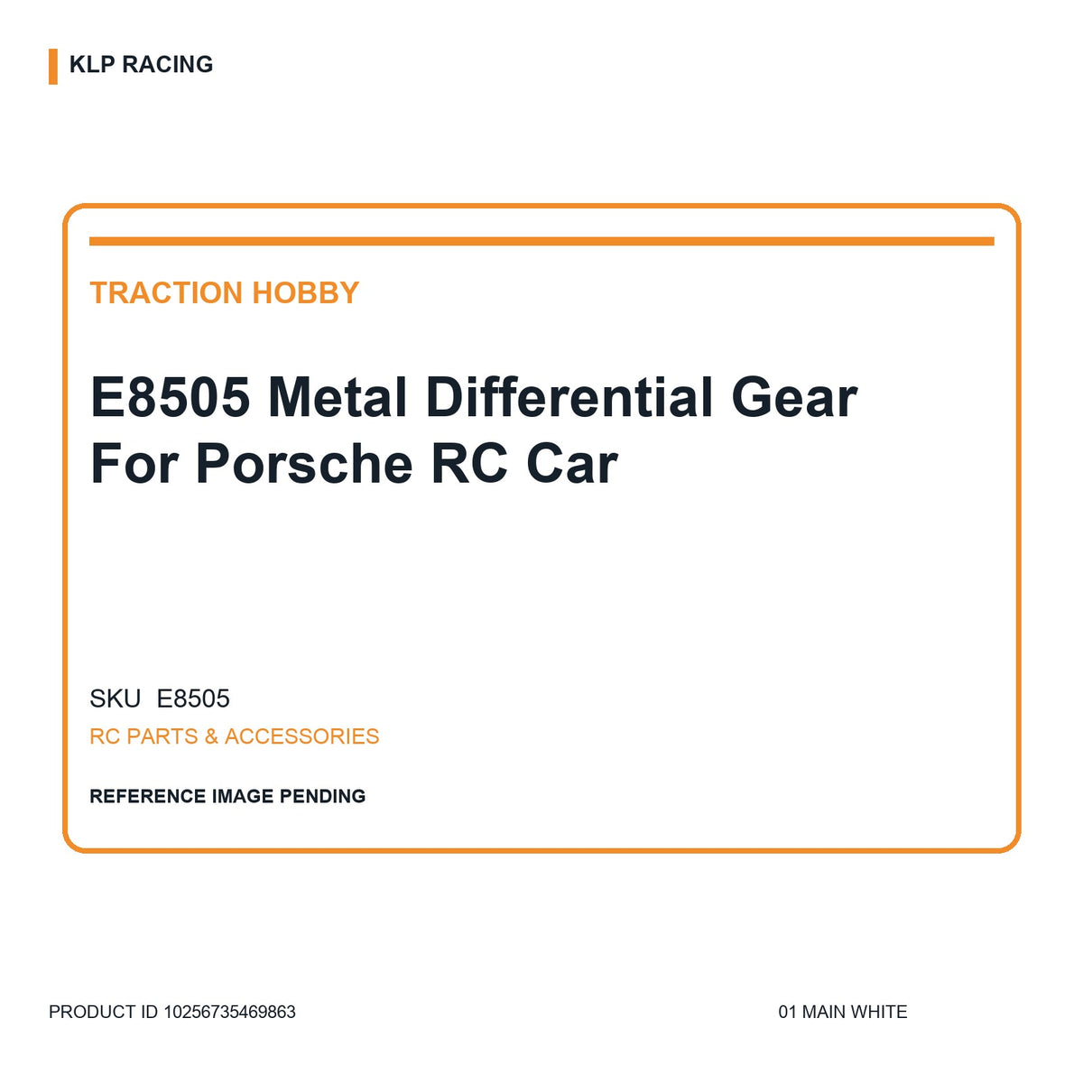 E8505 Metal Differential Gear For Porsche RC Car 01 main white