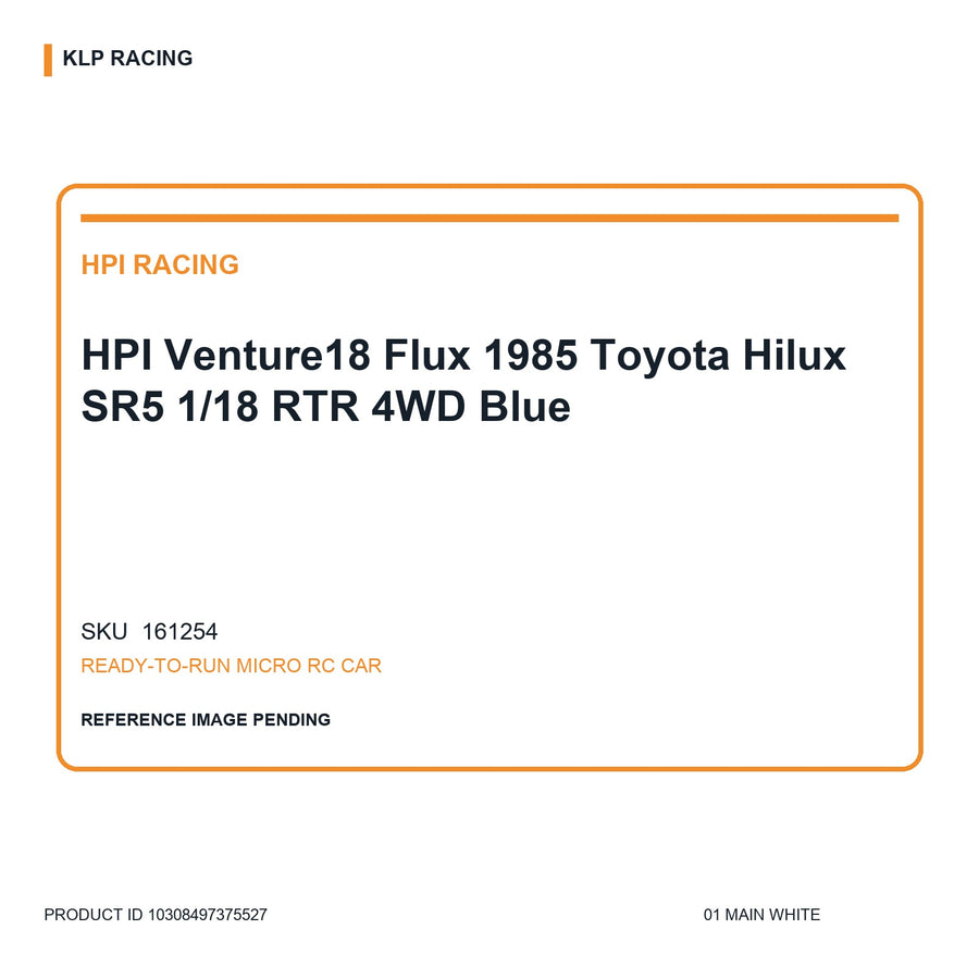 HPI Venture18 Flux 1985 Toyota Hilux SR5 1/18 RTR 4WD Blue