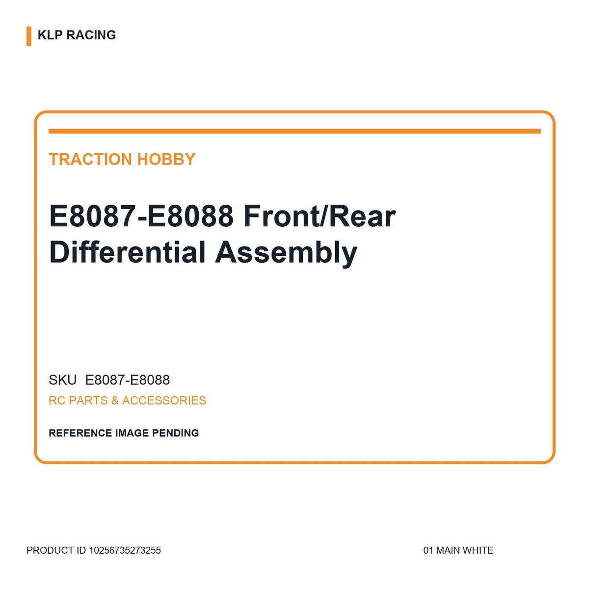 E8087-E8088 Front/Rear Differential Assembly 01 main white