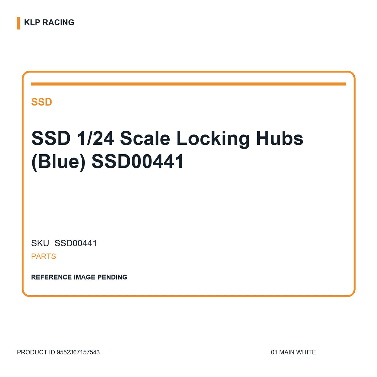 SSD 1/24 Scale Locking Hubs (Blue) SSD00441 01 main white