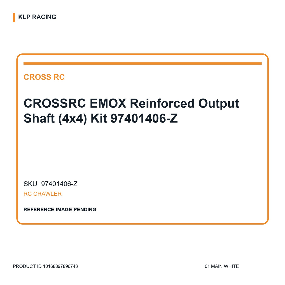 CROSSRC EMOX Reinforced Output Shaft (4x4) Kit 97401406-Z 01 main white