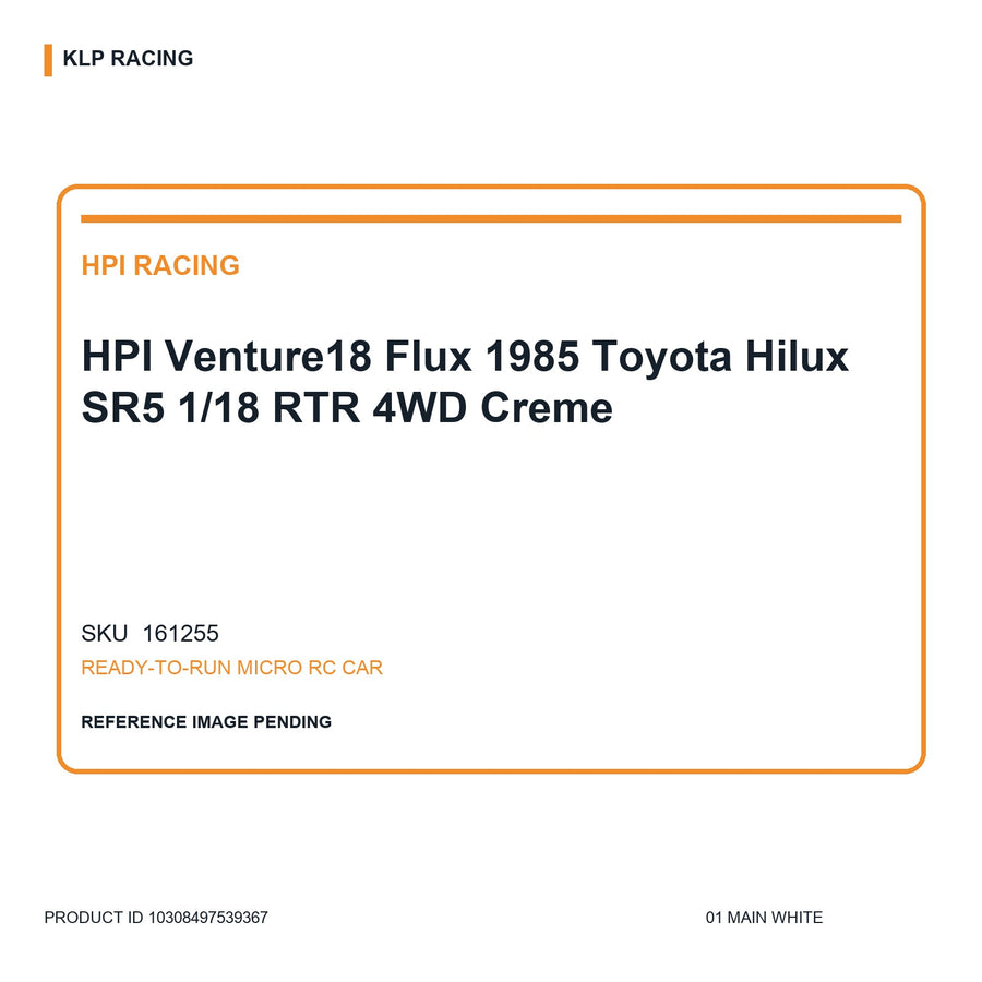 HPI Venture18 Flux 1985 Toyota Hilux SR5 1/18 RTR 4WD Creme