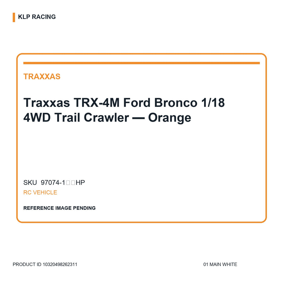 Traxxas TRX-4M Ford Bronco 1/18 4WD Trail Crawler — Orange