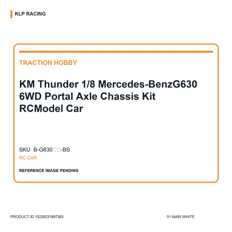 KM Thunder 1/8 Mercedes-BenzG630 6WD Portal Axle Chassis Kit RCModel Car