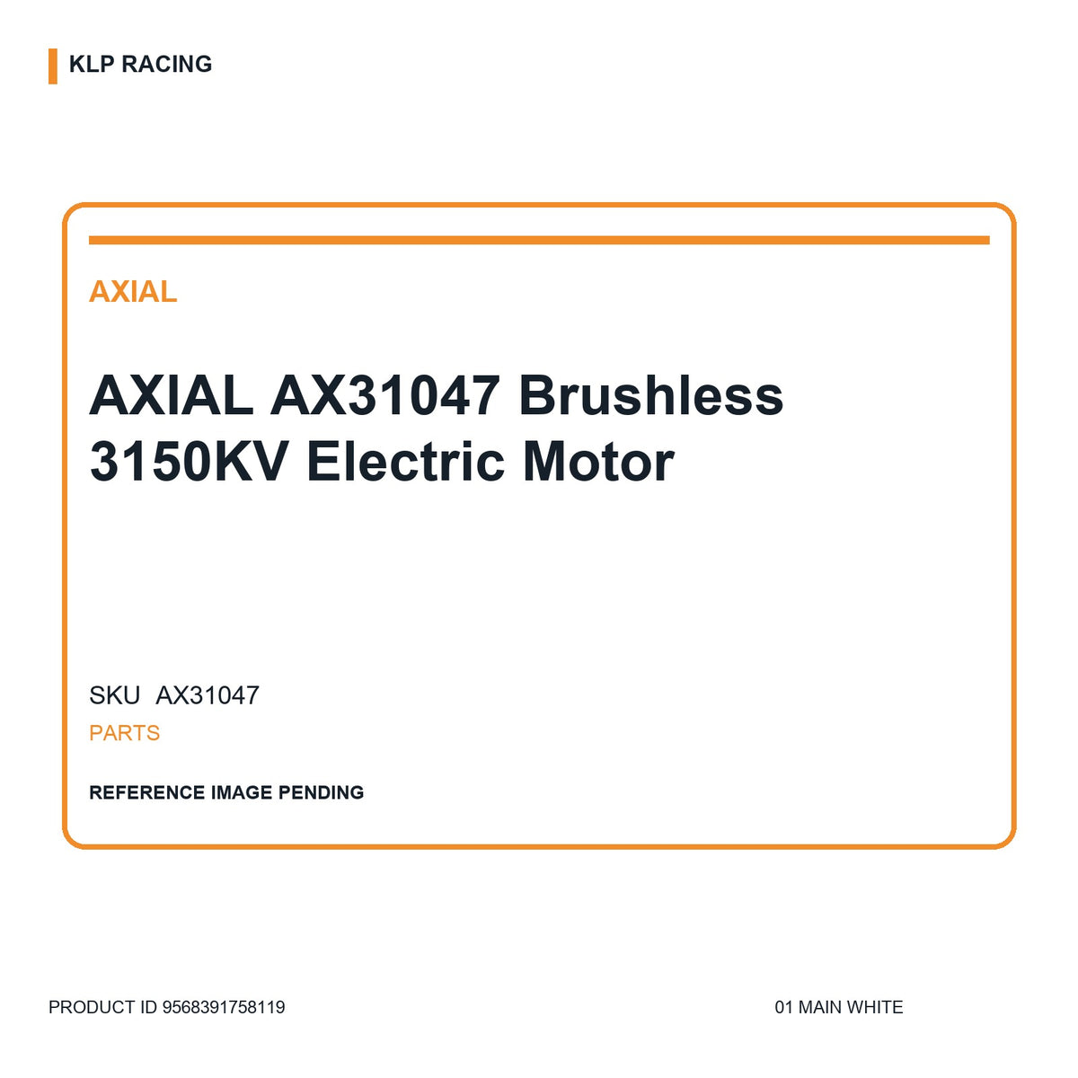 AXIAL AX31047 Brushless 3150KV Electric Motor 01 main white