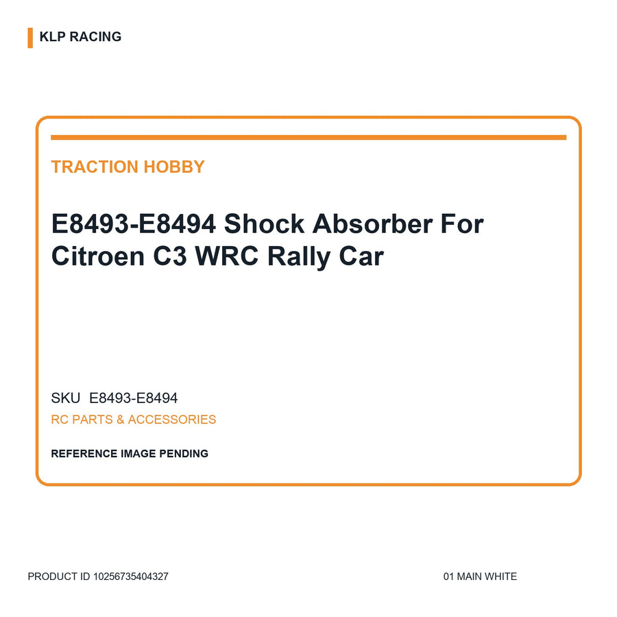E8493-E8494 Shock Absorber For Citroen C3 WRC Rally Car