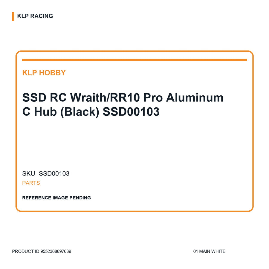 SSD RC Wraith/RR10 Pro Aluminum C Hub (Black) SSD00103