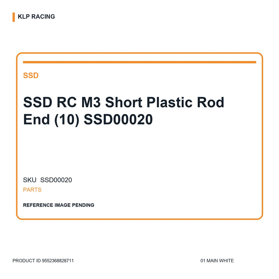 SSD RC M3 Short Plastic Rod End (10) SSD00020