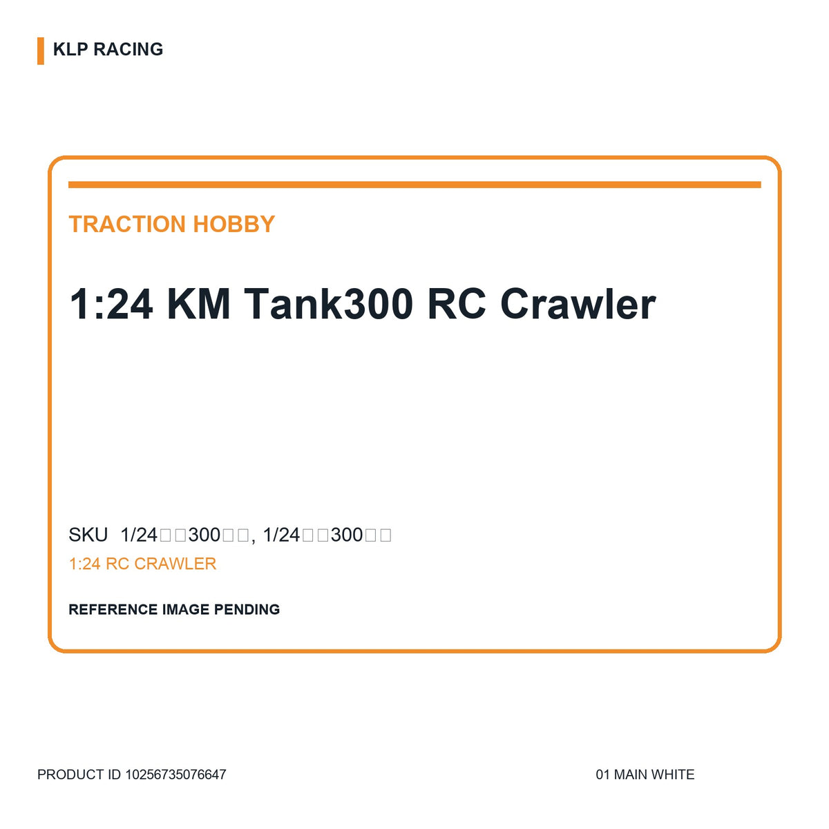 1:24 KM Tank300 RC Crawler 01 main white