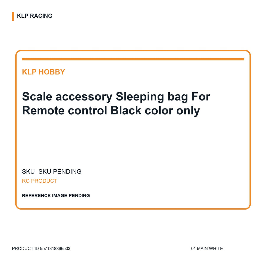 Scale-Zubehör Schlafsack Für Fernbedienung Nur in Schwarz