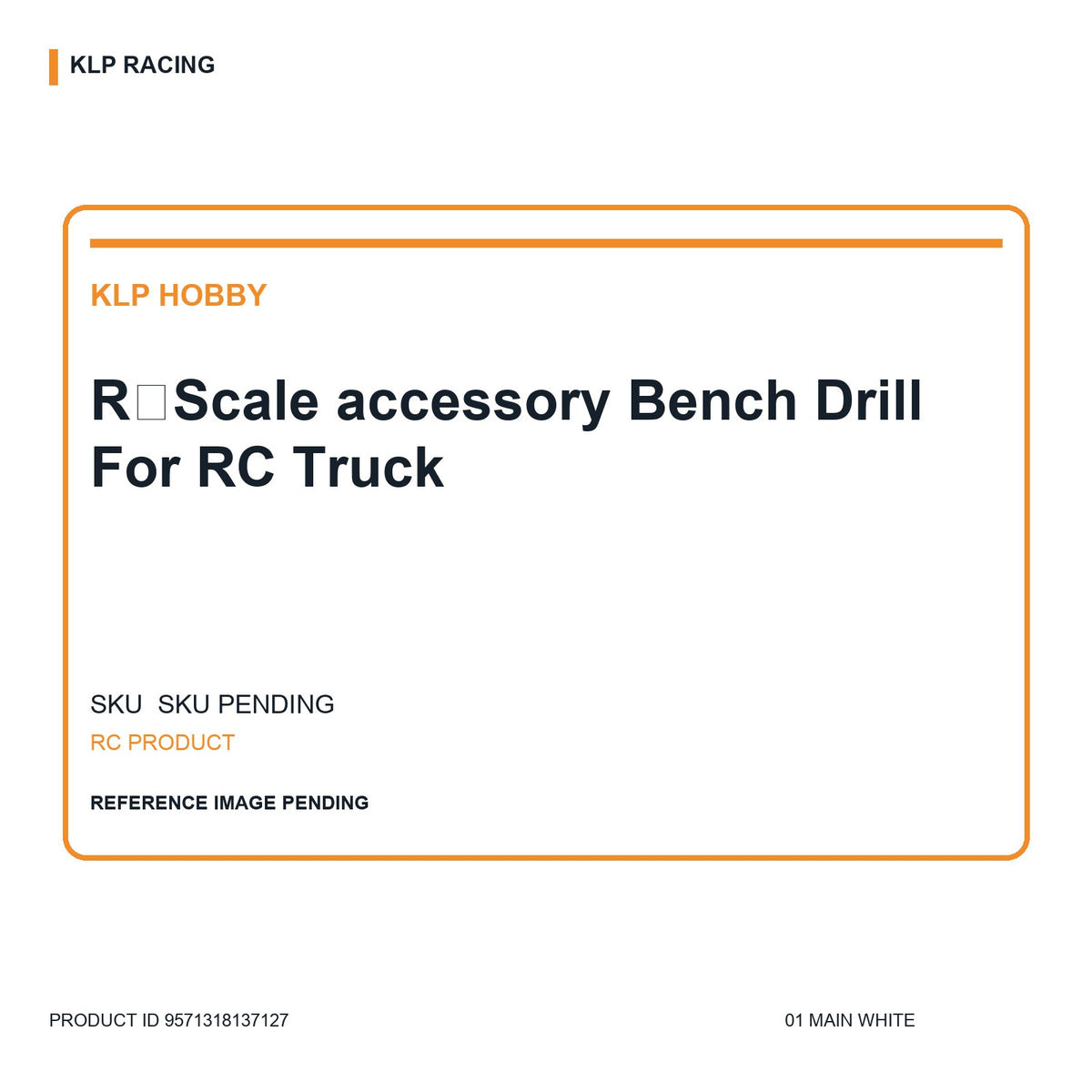 RＣScale accessory Bench Drill For RC Truck 01 main white
