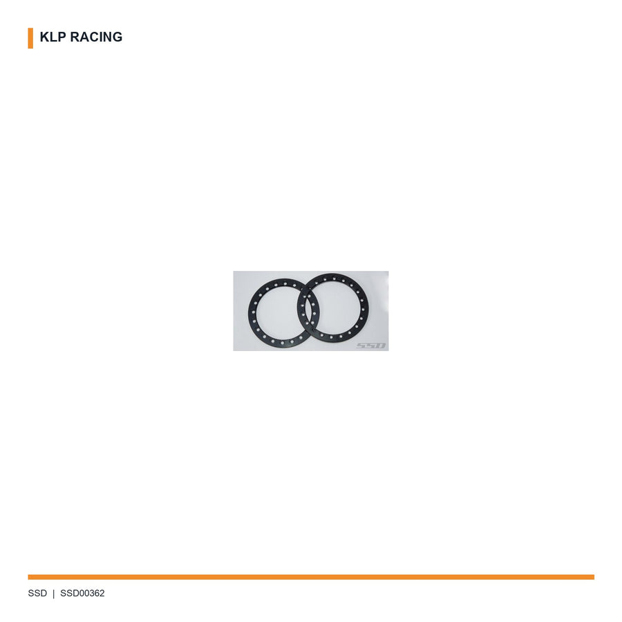 SSD RC 1.9"" Aluminum Beadlock Rings (Black) (2) SSD00362