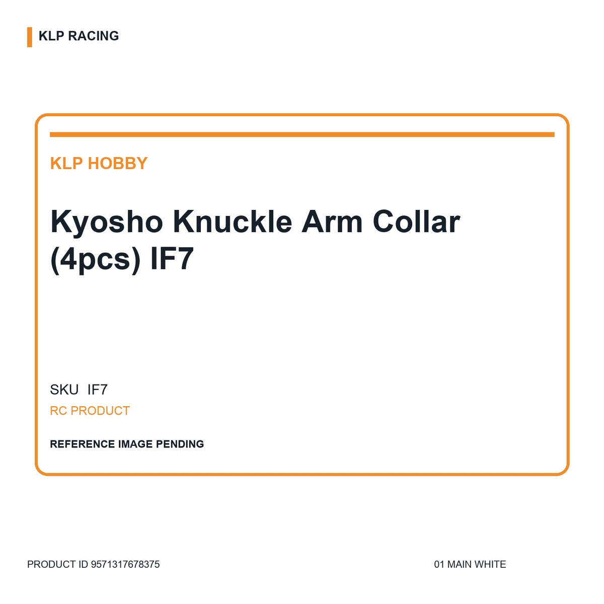Kyosho Knuckle Arm Collar (4pcs) IF7 01 main white