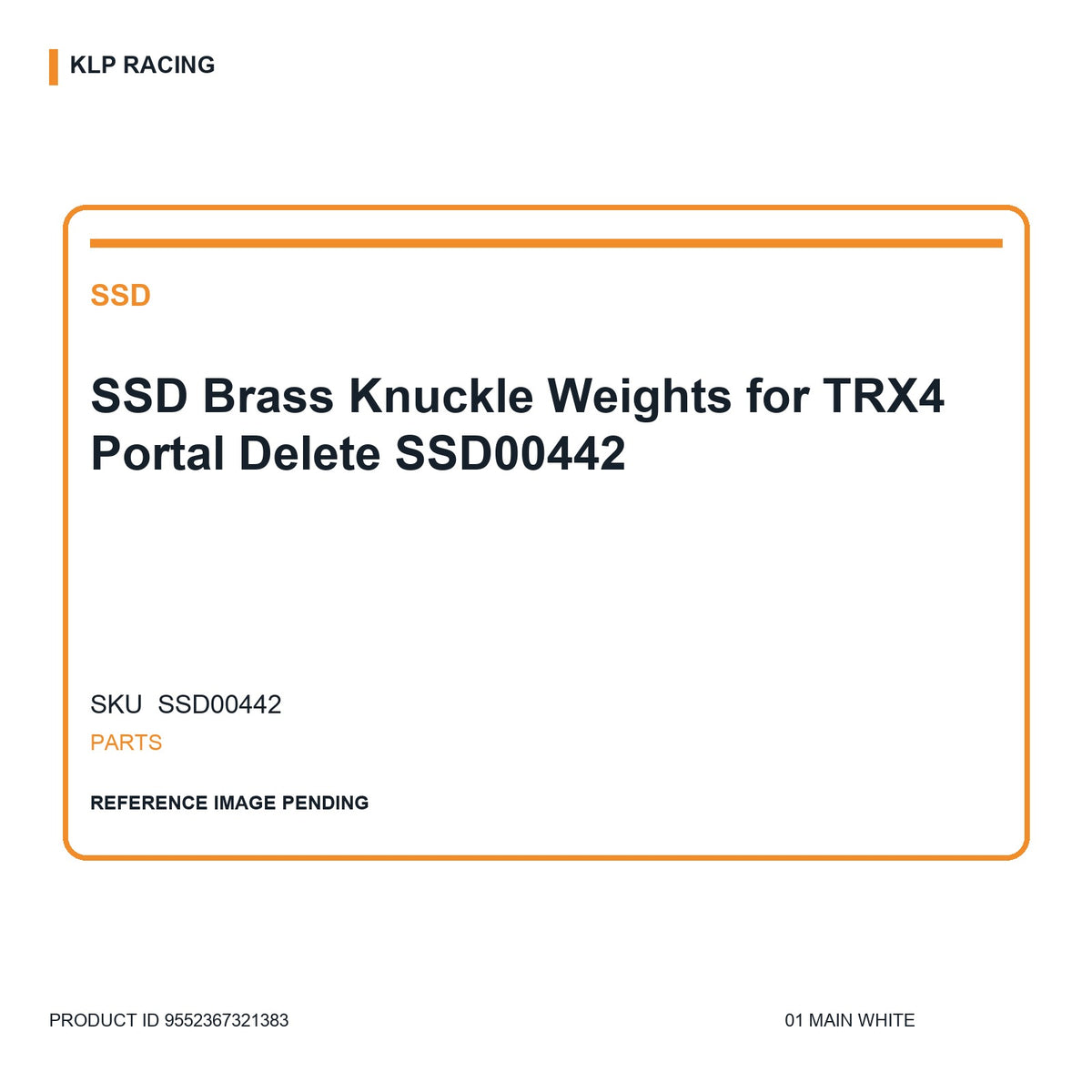 SSD Brass Knuckle Weights for TRX4 Portal Delete SSD00442 01 main white