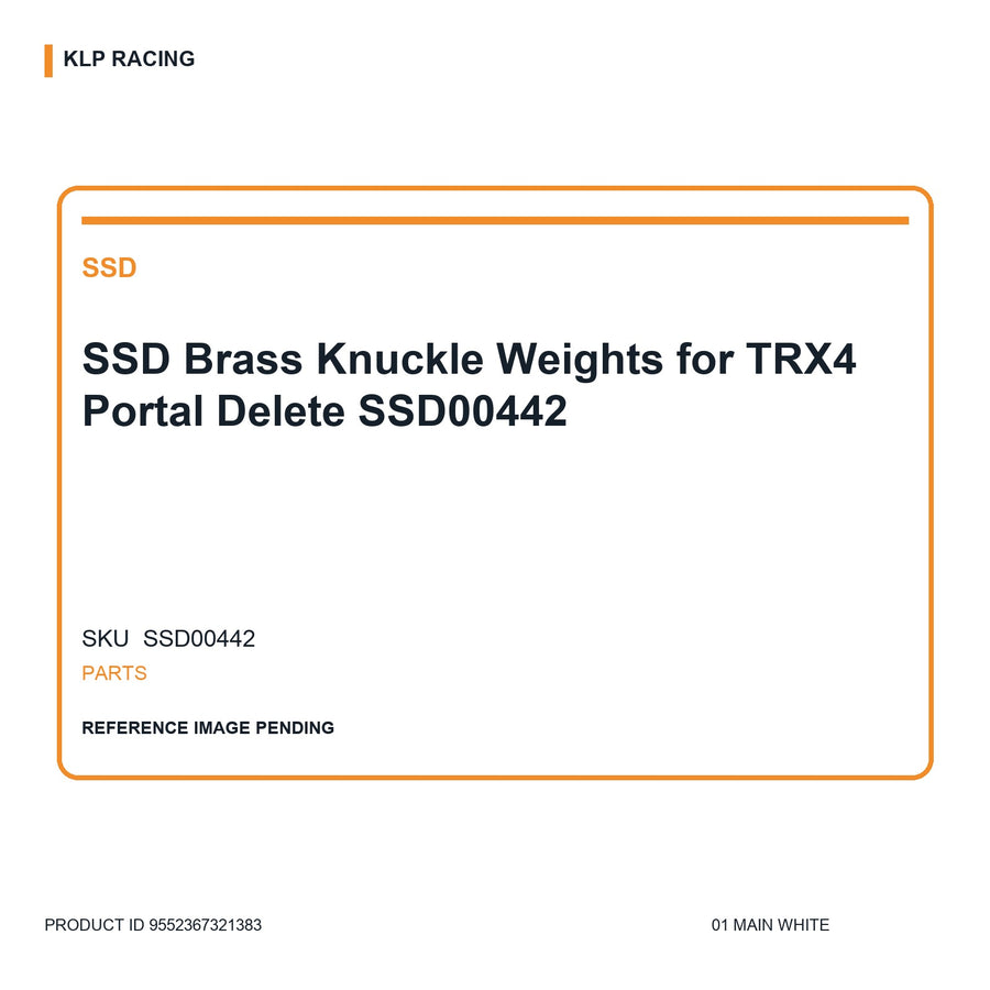 SSD Brass Knuckle Weights for TRX4 Portal Delete SSD00442