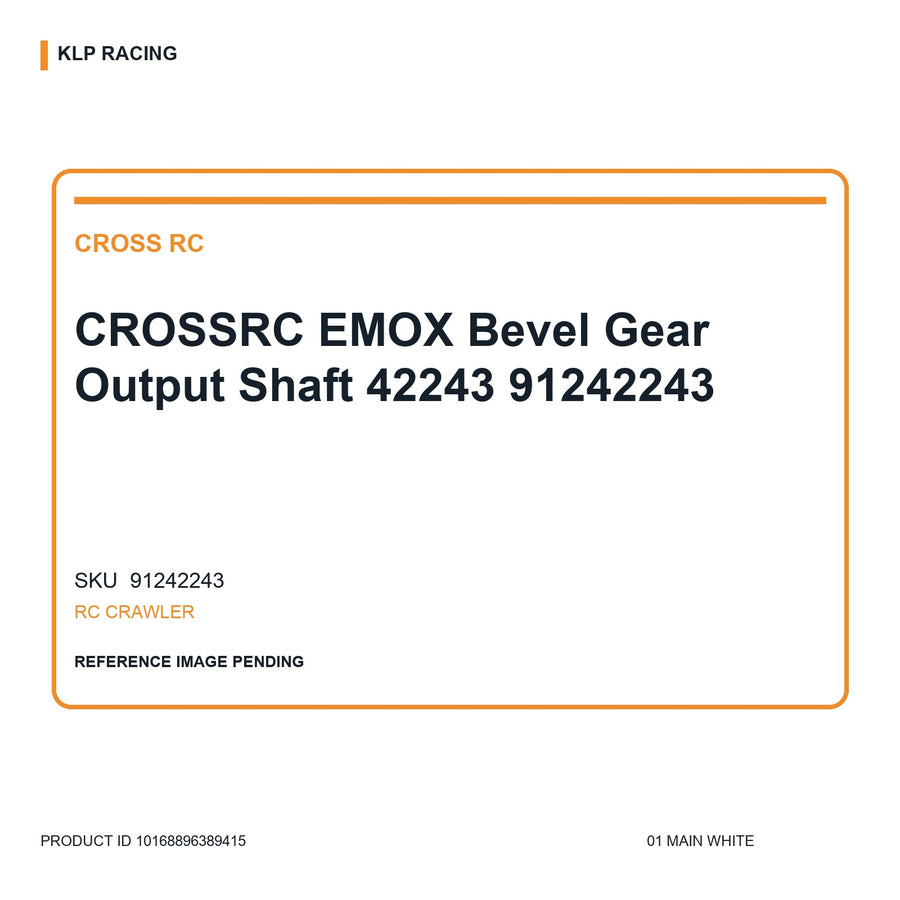 CROSSRC EMOX Bevel Gear Output Shaft 42243 91242243
