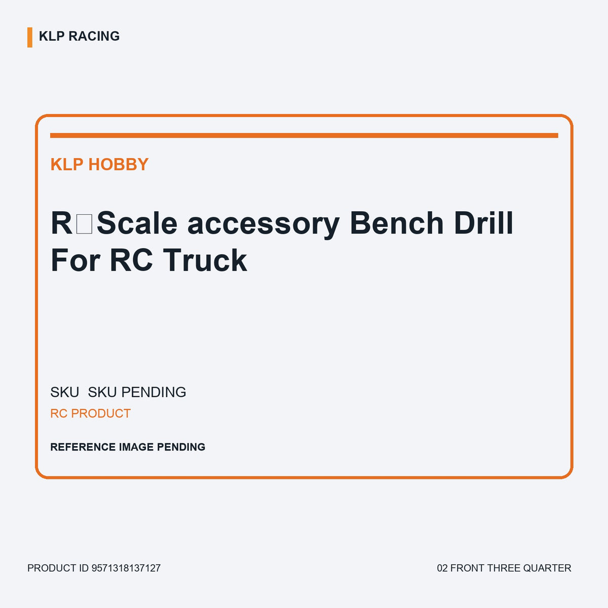 RＣScale accessory Bench Drill For RC Truck 02 front three quarter