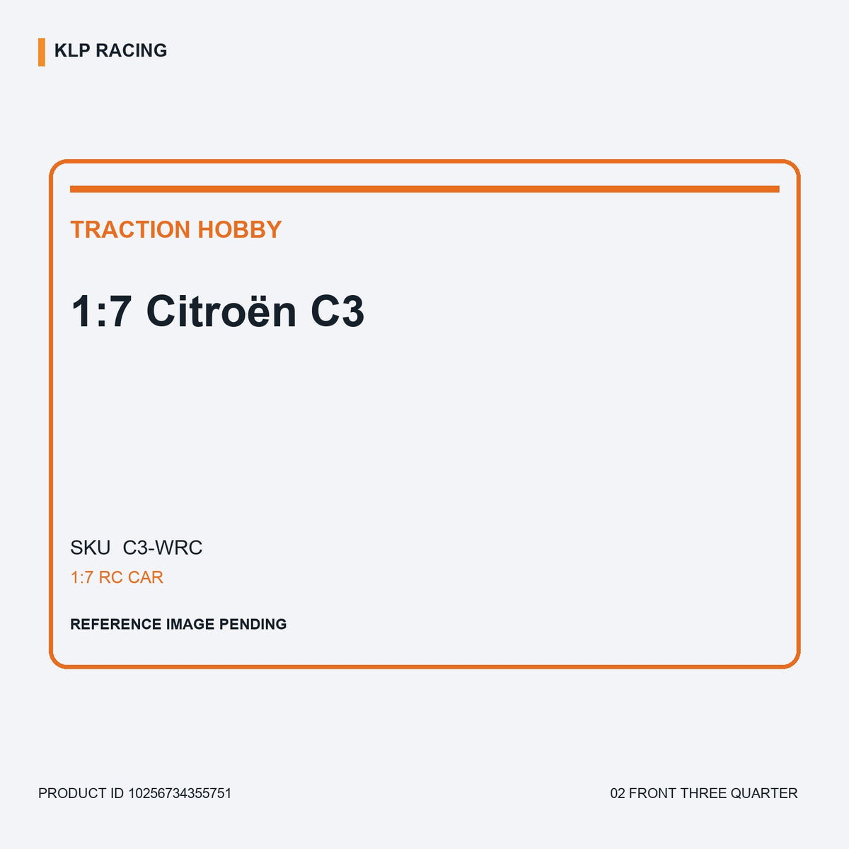 1:7 Citroën C3 02 front three quarter