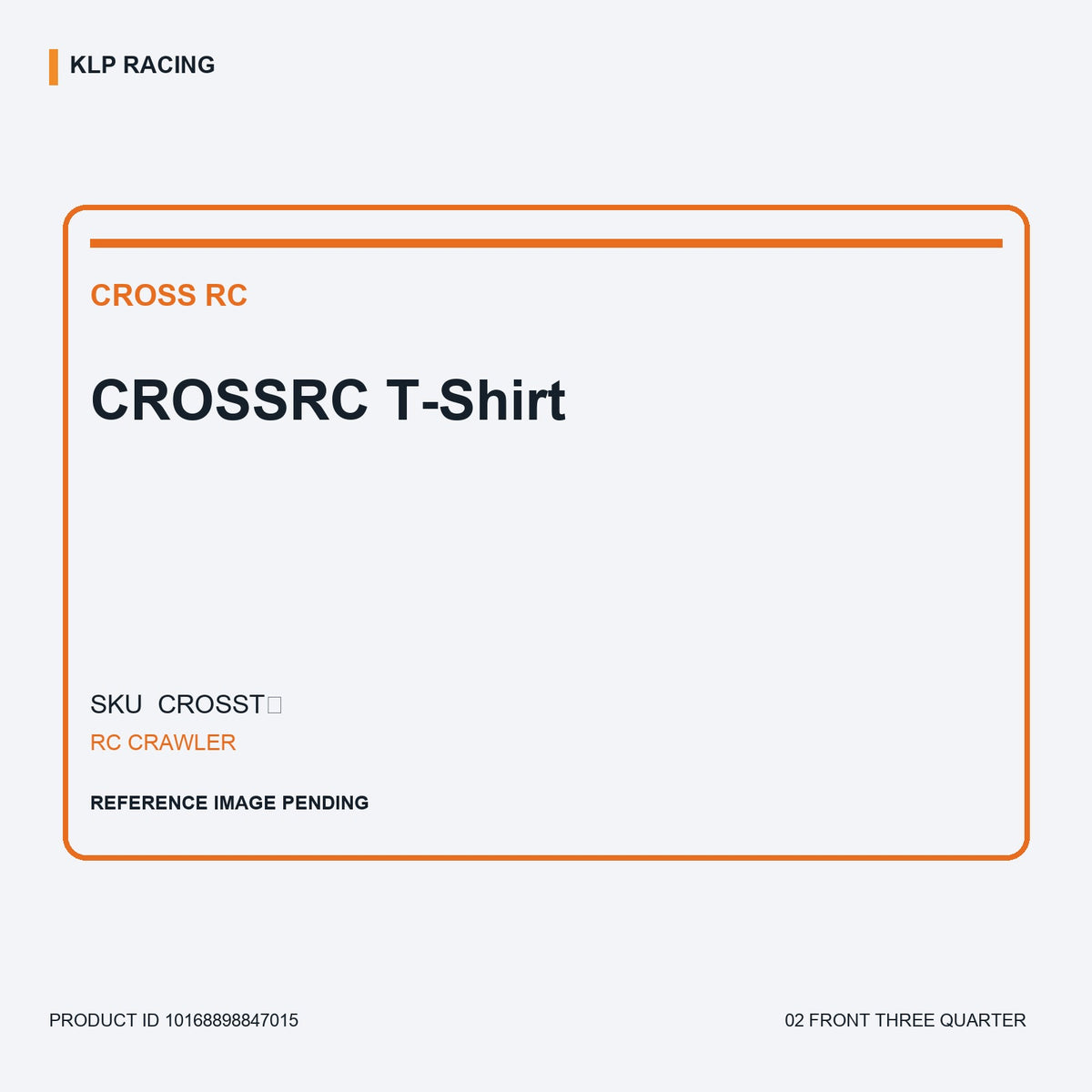 CROSSRC T-Shirt 02 front three quarter