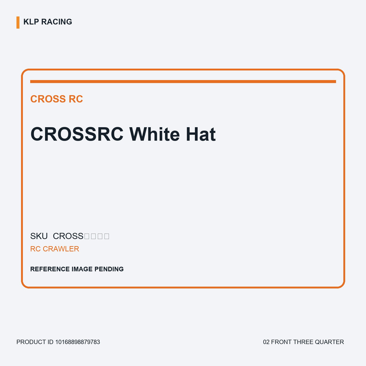 CROSSRC White Hat 02 front three quarter