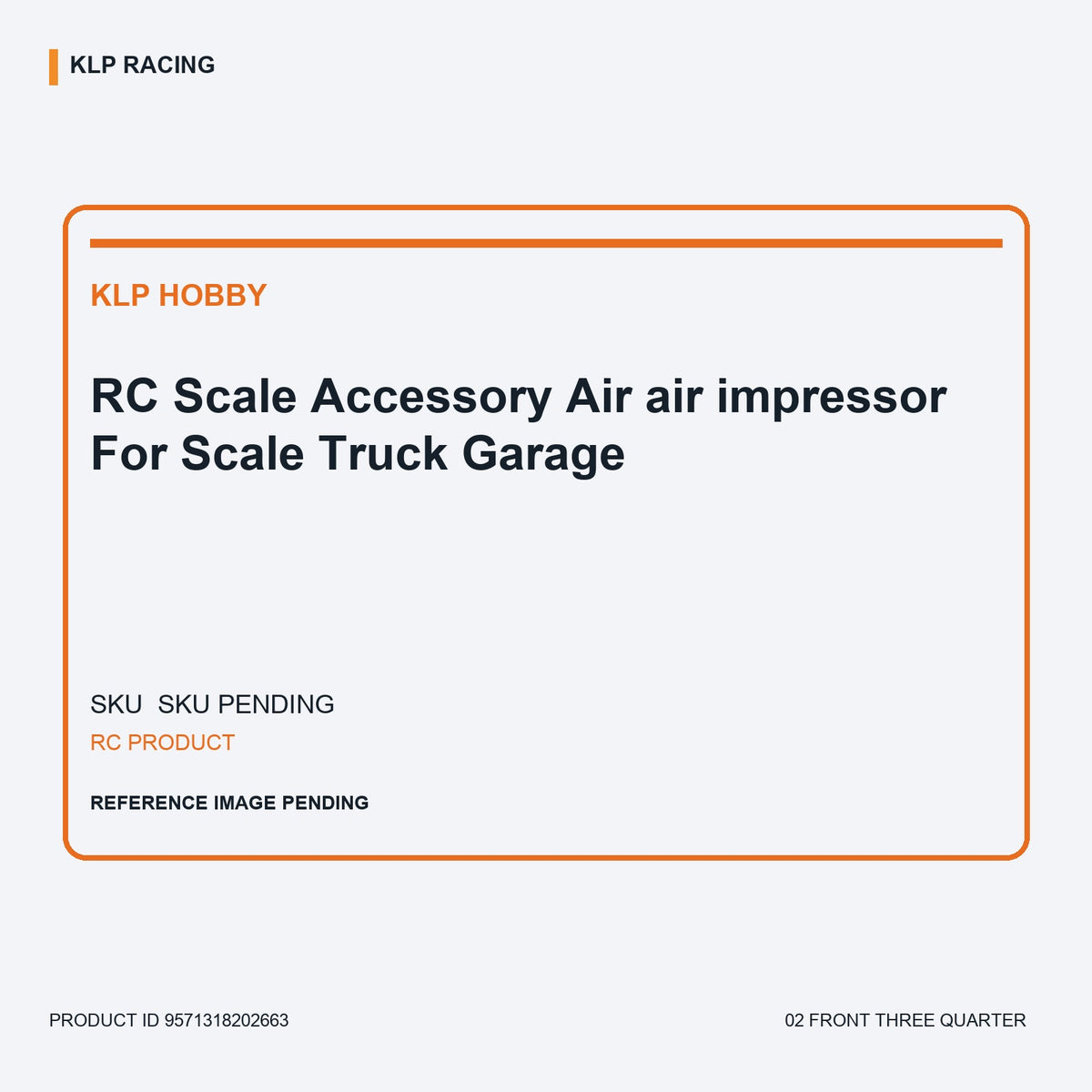 RC  Scale Accessory Air air impressor For Scale Truck Garage 02 front three quarter