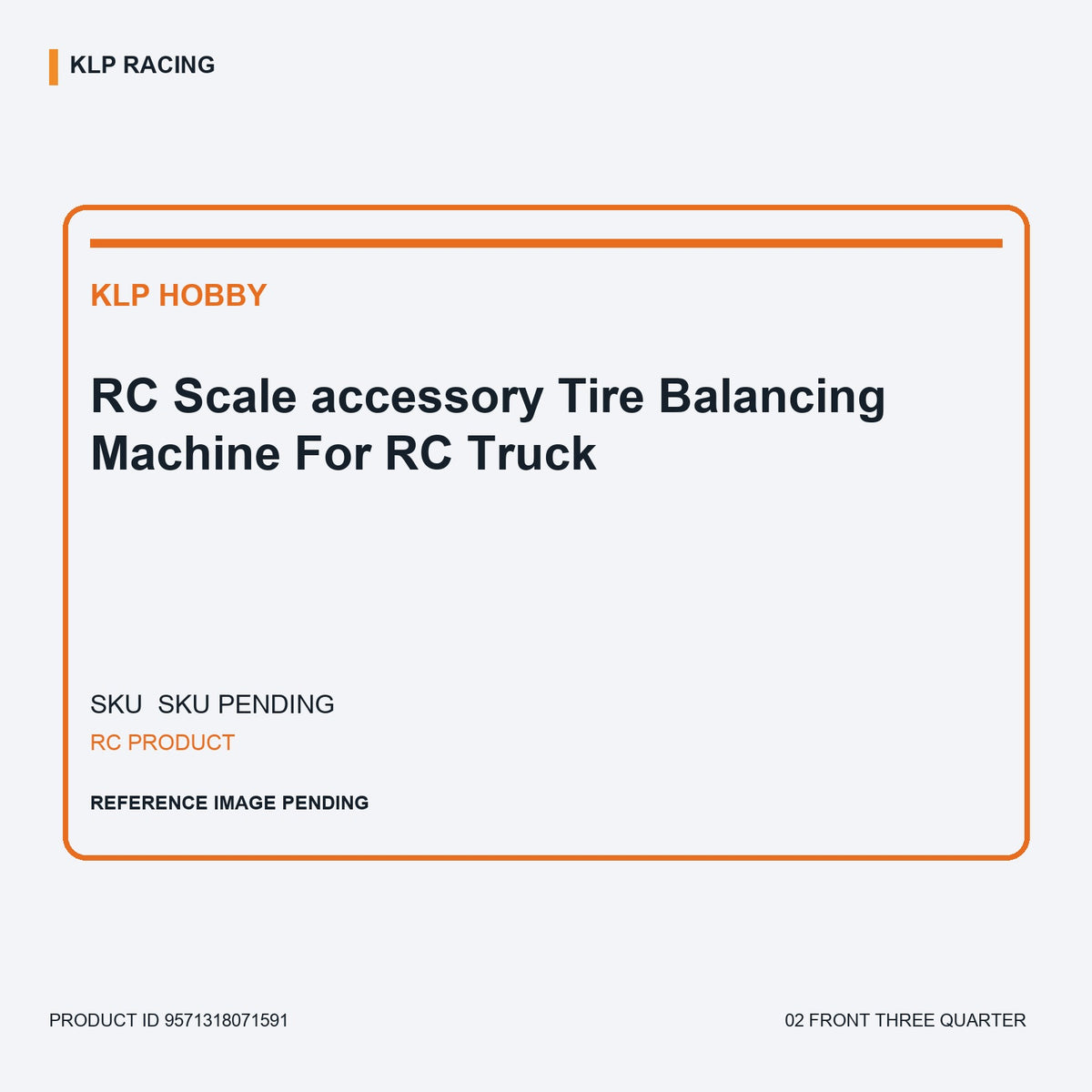 RC  Scale accessory Tire Balancing Machine For RC Truck 02 front three quarter