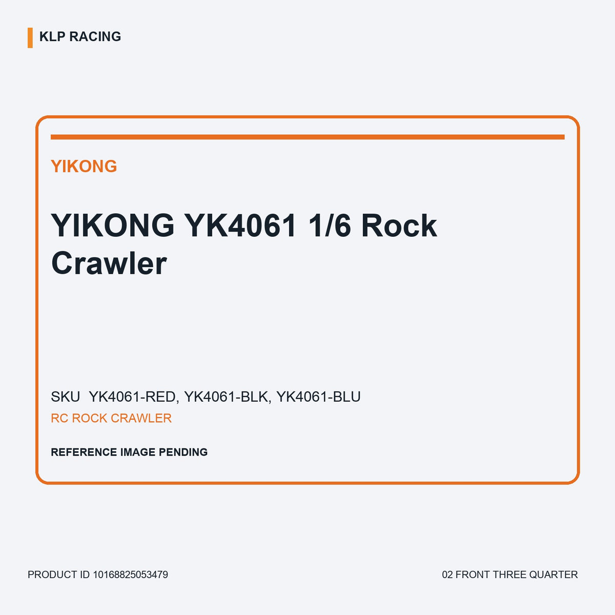 YIKONG YK4061 1/6 Rock Crawler 02 front three quarter