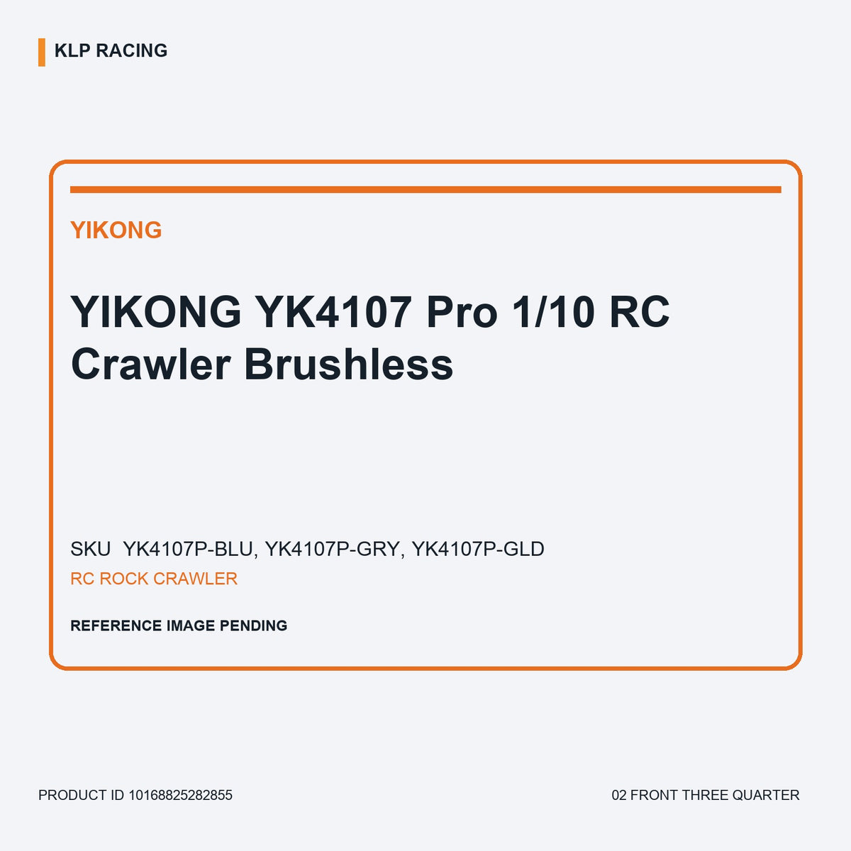 YIKONG YK4107 Pro 1/10 RC Crawler Brushless 02 front three quarter
