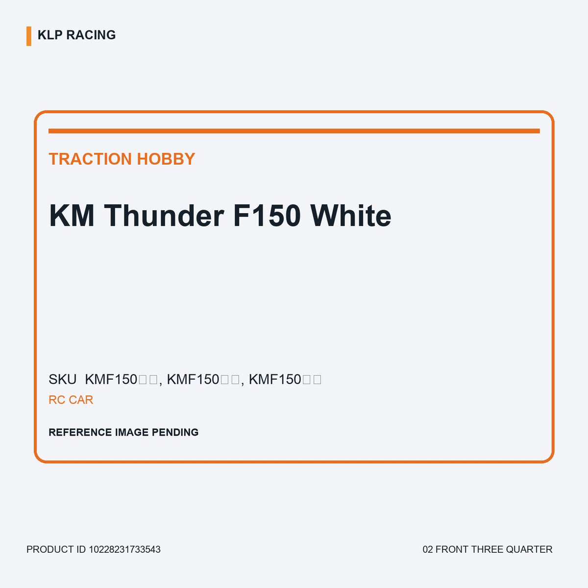 KM Thunder F150 White 02 front three quarter