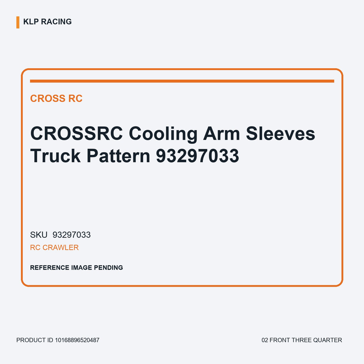 CROSSRC Cooling Arm Sleeves Truck Pattern 93297033 02 front three quarter