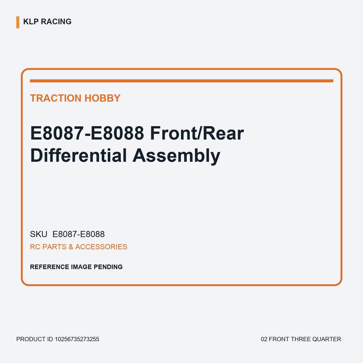 E8087-E8088 Front/Rear Differential Assembly 02 front three quarter