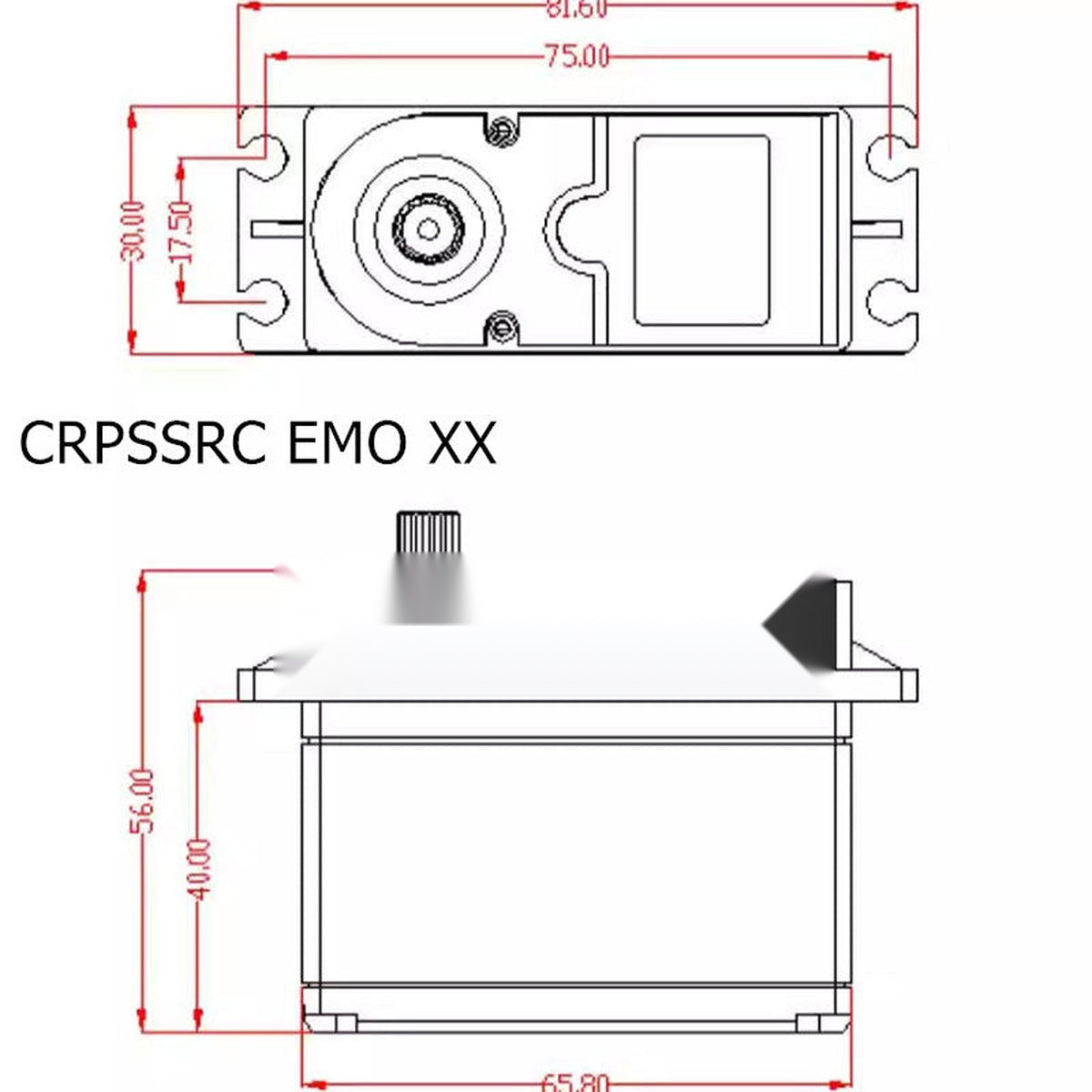 CROSSRC 1:6 Big Dinosaur EMOXX Original Steering Servo 97401542